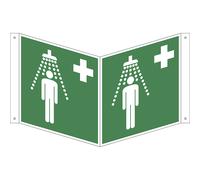 Señal de salvamento ducha de emergencia, UE 10 unid.