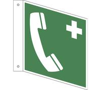 Señal de salvamento teléfono de emergencia, UE 10 unid.