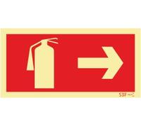 Señal de seguridad contra incendios - Fotoluminiscente (200 mm x 100 mm)