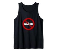 Señal de símbolo de prohibición roja de regalo antirracismo sin racismo Camiseta sin Mangas