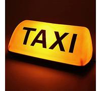 Señal de taxi LED, luz magnética de taxi, lámpara de señal de taxi, letrero de techo de techo de taxi lámpara de luz súper brillante, instalación fácil, impermeable, lámpara superior para el automóvil
