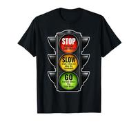 Señal de tráfico Cristiana Stop Slow Go Palabra de Dios Fe Camiseta