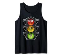 Señal de tráfico Cristiana Stop Slow Go Palabra de Dios Fe Camiseta sin Mangas