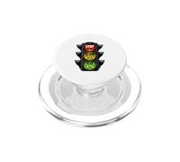 Señal de tráfico Cristiana Stop Slow Go Palabra de Dios Fe PopSockets PopGrip para MagSafe