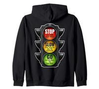 Señal de tráfico Cristiana Stop Slow Go Palabra de Dios Fe Sudadera con Capucha