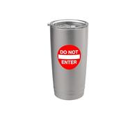 Señal de tráfico de no entrar Vaso térmico de acero inoxidable de doble pared