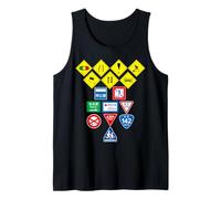 Señal de tráfico japonesa, símbolo de advertencia de tráfico de Camiseta sin Mangas