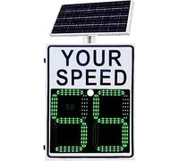 Señal de velocidad de radar solar, pantalla de límite de velocidad, batería de 100 horas, retroalimentación LED IP53 para carreteras de varios carriles, calma el tráfico para escuela/zonas de trabajo