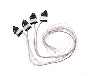 Señal enana de 3 luces fijada para el ferrocarril modelo con la construcción plástica del metal y la operación de la baja tensión 3V