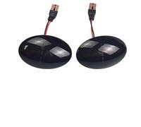 Señal Giro Coche Para Opel Para Combo CB Para Tigra A Para Astra F Para Meriva A Para Corsa CB LED Dinámica Intermitente Lámpara Posición Lateral Luz Coche Intermitentes Dinamicos(2PIECES Dynamic Blac