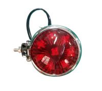 señal Giro Indicadores Luz Trasera LED Roja Dirección Freno Parada Motocicleta 12V Pantalla Roja/Negra Lámpara De Metal Retro