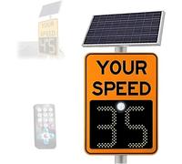 Señal LED de velocidad con control remoto para seguridad vial en carreteras y vecindarios