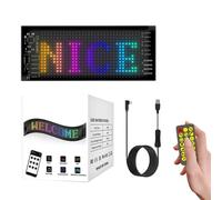 Señal LED para Coche - Control de aplicación inalámbrico, señal programable, animación, mensajería | Pantalla publicitaria para Tiendas, Coches, hoteles, Panel de Mensajes LED para