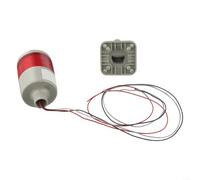 Señal LED Tower Stack Light 220 V con base giratoria, luz de advertencia Andon multicolor con zumbador, IP54, lámpara de estado industrial para CNC (1 nivel con zumbador)