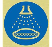 Señal obligatoria: Start Water Spray in Launch Sequence - 100 x 100 mm - S10