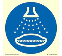 Señal obligatoria: Start Water Spray in Launch Sequence - 85 x 85 mm - S85