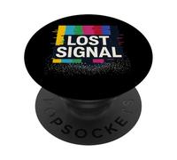 Señal perdida Vaporwave Glitch Art PopSockets PopGrip Adhesivo