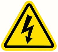 Señal Riesgo Eléctrico Adhesiva Advertencia Pack 5ud 15cm