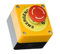 Señal roja de seta de emergencia para interruptor de pulsación 1 NO 1 NC 10 A 660 V