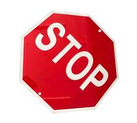 Señal Rojo Octogonal Stop Reflectante de Aluminio de Tráfico | Tablero de Advertencia para Tractores, Seguridad Vial y Pasajeros, Tiras Reflectantes, Uso Industrial Varios estilos