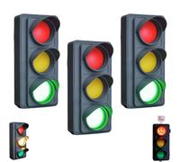 Señal Social, decoración de semáforo Impreso en 3D para Escritorio o Pared, indicador de semáforo Alimentado por USB, señal de «No Molestar», luz de Estado para la privacidad del Espacio de trab 3PCS