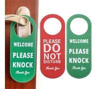 Señal Suspensión de Puerta de No molestar,Letrero para Colgar en Puerta,Muestra de Suspensión de Puerta,Señal de Doble Cara,Etiqueta Suspensión Puerta Cuero Pu para Oficina en Casa