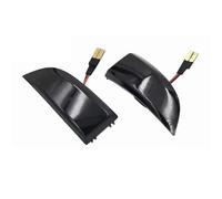 Señal Vuelta Lámpara 2 Luces LED Dinámicas De Intermitente para Espejo Lateral, Lámpara Indicadora Secuencial para Megane MK3, para Scenic, Fluence, Latitude, Safrane(Dynamic Smoked)