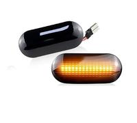 Señal Vuelta Lámpara 2 Luces LED Dinámicas De Posición Lateral, Intermitentes para Seat Ibiza 6L 2002-2008, Córdoba, Toledo, para León MK1 MK2 1996-1997, 14805294(Smoke NO Dynamic)