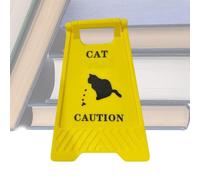 Señales de advertencia de escritorio,Divertidos letreros de oficina | Signo decorativo de relleno de gato - Divertido letrero de advertencia para dueños de mascotas, panel de gato Gag,