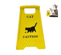 Señales de advertencia de escritorio,Divertidos paneles de escritorio,Decoración hilarante de letreros de gato - Divertida señal de advertencia para dueños de mascotas, panel de gato Gag, dic