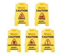 Señales de advertencia de precaución, sobreestimulado no acercamiento, portátil amarillo nota de escritorio, señal antideslizante, ideal para compañeros de trabajo y bromas de trabajo, 3.54 x 2.32 x