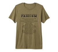 Señales de Alerta temprana de activista del fascismo resisten Regalo Camiseta Premium