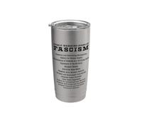 Señales de alerta temprana de activista del fascismo resisten regalo Vaso térmico de acero inoxidable de doble pared