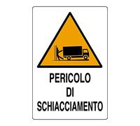Señales de aluminio peligro Schiacciam. 500 x 350 mm