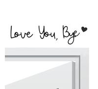 Señales de amor para la decoración del hogar, decoración de la pared Love You Bye,Panel de pared de madera de amor romántico - Panel de guiones de madera Bye Love You, adecuado para la decoración de