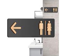Señales De Aseo Para Empresas,Señal Direccional Para Aseo En Material Acrílico - Señalización Decorativa Para Aseos,Para Negocios Hogares Oficinas Espacios Públicos Restaurantes Lavanderías Centros