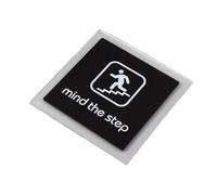 Señales de aseos para hombres y mujeres, El retrete femenino masculino firma con las etiquetas engomadas de no fumadores la pared del 10x10cm for los lugares públicos(Mind the Step)