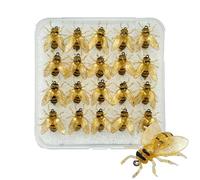 Señales de con Mosca - Juntos 20x Luros de en Forma de Abejas | Accesorios de peesca con Estuche de diseño Realista | Señivos Artificiales para Agua Dulce, mar, Trucha, Poste,