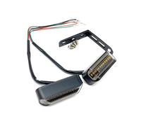 Señales de giro para motocicletas Luz Led de para giro para motocicleta, luz intermitente agua corriente, indicadora flujo secuencial 12V, resistente al, 2x(Rojo)