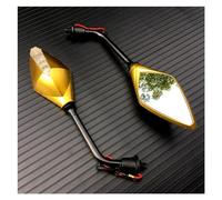 Señales De Giro Universales para Motocicleta, Espejos Retrovisores para Motocicleta, Indicador De Scooter Espejo De 10mm para Motocicleta Scooter Rojo Espejos retrovisores