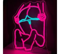 Señales de neón de señora,Señal de señora desnuda,Señal de mujer sexy de neón,para decoración de pared,bar,fiesta,hotel,regalos,decoración de arte (Estilo 2)