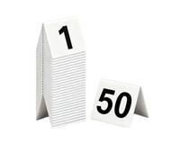 Señales de números de mesa de doble cara for colas en restaurantes