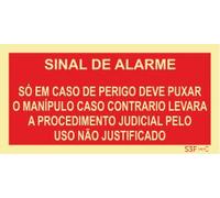 Señales de Prohibición - Fotoluminiscente 2F. (45º con la Pared) 200x100mm