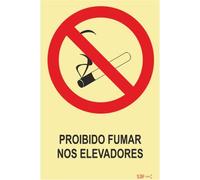 Señales de Prohibición - Fotoluminiscente 2F. (45º con la Pared) 300x400mm