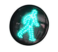 Señales De Tráfico For Peatones Y Automóviles,Semáforo For Peatones De 200 LED De Grado Industrial, Adecuado For Uso En Interiores Y Exteriores (Tamaño: 12 V)(Model 300 pedestrian green dynamic)