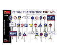 Señales De Tráfico Francesas 1930-40 MiniArt Maqueta Panneaux Routiers 12561