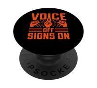 Señales de Voz en lenguaje de señas PopSockets PopGrip Adhesivo