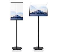 Señales verticales A3, tableros informativos de tamaño A3, tableros de anuncios, carteles verticales con ángulo ajustable, señales verticales de aleación de aluminio, letreros informativos resistentes