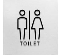 SeñAlizacióN De Aseos Señalización de inodoro baño varios estilos Letrero inodoros Placa puerta público(Washroom D)