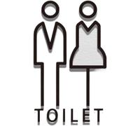 SeñAlizacióN De Aseos Señalización de inodoro baño varios estilos Letrero inodoros Placa puerta público(Washroom A)